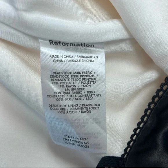 Reformation Melanie Top in Ivory Smocked Back Spaghetti Strap Coquette Sexy - Picture 9 of 11